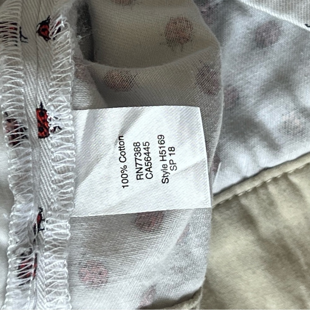 J. Crew White Shorts with Ladybugs - Picture 6 of 8